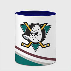 Кружка 3D Anaheim Ducks Selanne, цвет: 3D-белый + синий — фото 2