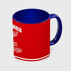 Кружка 3D Detroit red wings, цвет: 3D-белый + синий