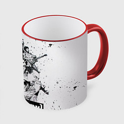 Кружка 3D Linkin Park, цвет: 3D-красный кант