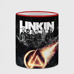 Кружка 3D Linkin Park: Comet, цвет: 3D-красный кант — фото 2