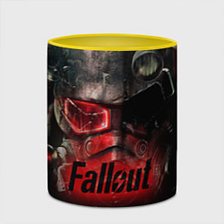 Кружка 3D Fallout Red, цвет: 3D-белый + желтый — фото 2