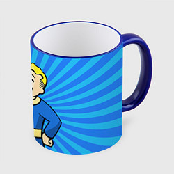 Кружка цветная Fallout Blue