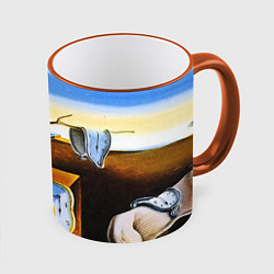 Кружка 3D Постоянство Памяти, цвет: 3D-оранжевый кант