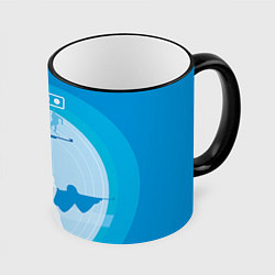 Кружка 3D Биатлон, цвет: 3D-черный кант