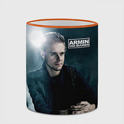 Кружка 3D Armin Van Buuren, цвет: 3D-оранжевый кант — фото 2