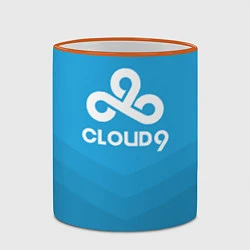 Кружка 3D Cloud 9, цвет: 3D-оранжевый кант — фото 2