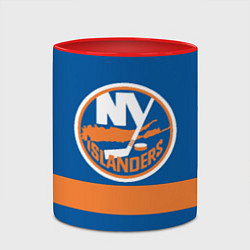 Кружка 3D New York Islanders, цвет: 3D-белый + красный — фото 2