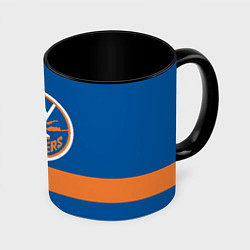 Кружка 3D New York Islanders, цвет: 3D-белый + черный