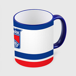 Кружка 3D New York Rangers, цвет: 3D-синий кант