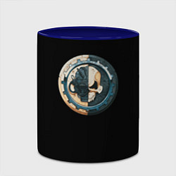 Кружка 3D Adeptus Mechanicus, цвет: 3D-белый + синий — фото 2
