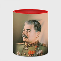 Кружка 3D Иосиф Сталин, цвет: 3D-белый + красный — фото 2