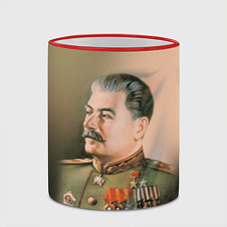 Кружка 3D Иосиф Сталин, цвет: 3D-красный кант — фото 2