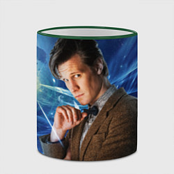 Кружка 3D 11th Doctor Who, цвет: 3D-зеленый кант — фото 2