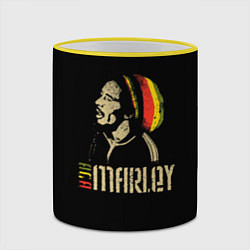 Кружка 3D Bob Marley, цвет: 3D-желтый кант — фото 2