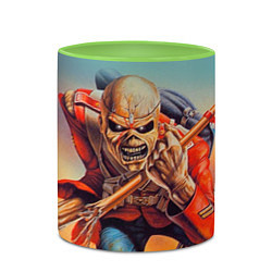 Кружка 3D Iron Maiden: Crash arrow, цвет: 3D-белый + светло-зеленый — фото 2