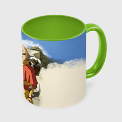 Кружка цветная Легенда об Аанге