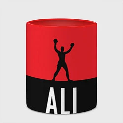 Кружка 3D Ali Boxing, цвет: 3D-белый + красный — фото 2