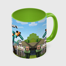 Кружка цветная Minecraft Rider