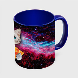 Кружка цветная Кот с едой