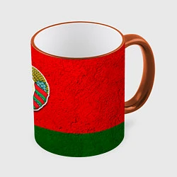 Кружка цветная Герб Беларуси