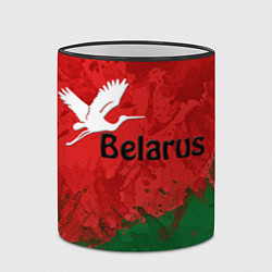 Кружка 3D Беларусь - белый журавль, цвет: 3D-черный кант — фото 2