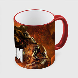 Кружка 3D DOOM 4: Hell Cyberdemon, цвет: 3D-красный кант