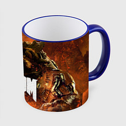Кружка 3D DOOM 4: Hell Cyberdemon, цвет: 3D-синий кант