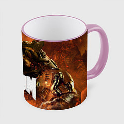 Кружка 3D DOOM 4: Hell Cyberdemon, цвет: 3D-розовый кант