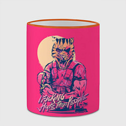 Кружка 3D If juking hate these people, цвет: 3D-оранжевый кант — фото 2