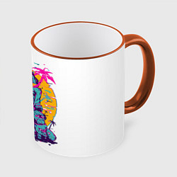 Кружка цветная Hotline Miami: Throne