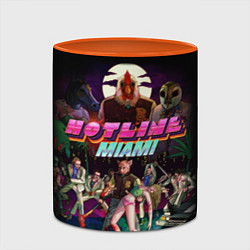 Кружка 3D Hotline Miami, цвет: 3D-белый + оранжевый — фото 2