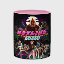 Кружка 3D Hotline Miami, цвет: 3D-белый + розовый — фото 2