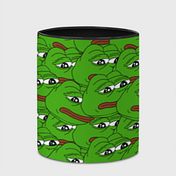 Кружка 3D Sad frogs, цвет: 3D-белый + черный — фото 2