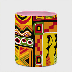 Кружка 3D Африка, цвет: 3D-белый + розовый — фото 2