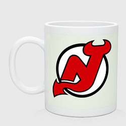 Кружка керамическая New Jersey Devils, цвет: фосфор