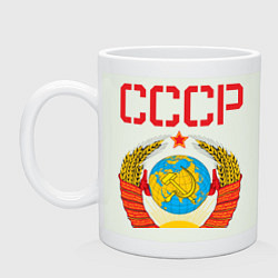 Кружка керамическая Сделано в СССР, цвет: фосфор