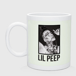 Кружка керамическая Lil Peep: Black Style, цвет: фосфор