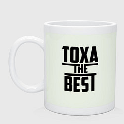 Кружка керамическая Тоха the best, цвет: фосфор