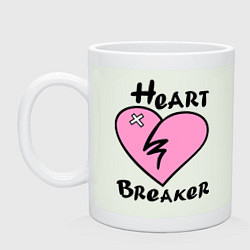 Кружка керамическая Heart beaker, цвет: фосфор