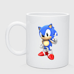Кружка керамическая Classic Sonic, цвет: белый