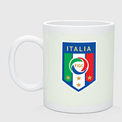 Кружка керамическая Italia FIGC, цвет: фосфор