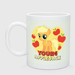 Кружка керамическая Young Applejack: in my heart, цвет: фосфор