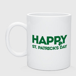 Кружка керамическая Happy st. Patriks day, цвет: белый