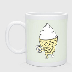 Кружка керамическая Мороженко, цвет: фосфор