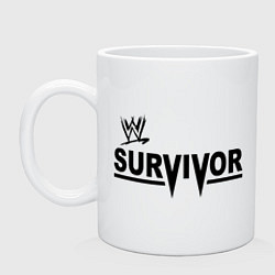 Кружка керамическая WWE Survivor, цвет: белый
