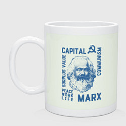 Кружка керамическая Marx: Capital, цвет: фосфор