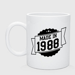 Кружка керамическая Made in 1988, цвет: белый