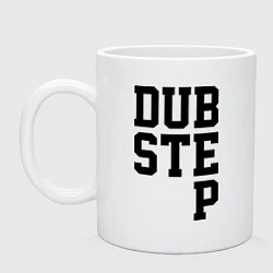 Кружка керамическая DubStep Lines, цвет: белый