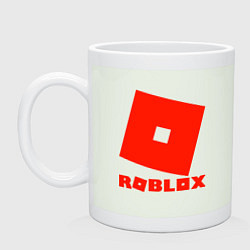 Кружка керамическая Roblox Logo, цвет: фосфор