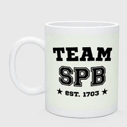 Кружка керамическая Team SPB est. 1703, цвет: фосфор